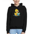 Rubber Duck Reading Book Reader Books Rubber Duckie Graphic Youth Hoodie
