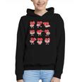 Teacher Valentines Day Reading Book Lover Bookworm Library Graphic Youth Hoodie