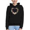 Vintage Book Lover Valentine Heart Graphic Youth Hoodie