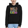 Wild About Reading Library Day Reading Books & Bookworm Graphic Youth Hoodie