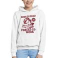 Book Readers Forced To Work Sadness Graphic Youth Hoodie
