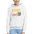 Books Are My Love Language Stack Graphic Youth Hoodie
