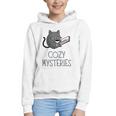 Cozy Mysteries Coffee And Novel For Book Lovers Graphic Youth Hoodie Cozy Mysteries Coffee And Novel For Book Lovers Graphic Youth Hoodie