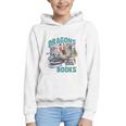 Easily Distracted By Dragons And Books Bookworm Graphic Youth Hoodie Easily Distracted By Dragons And Books Bookworm Graphic Youth Hoodie
