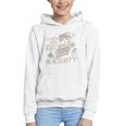 Even Her Books Were Naughty Santa Reading Christmas Graphic Youth Hoodie