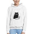 First Of All I’m A Delight Cute Cat Books Coffee Humor Graphic Youth Hoodie