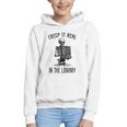 Halloween Skeleton Pun Book Lover Library Joke Graphic Youth Hoodie