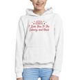 I Love You To The Library And Back Book Lover Quote Graphic Youth Hoodie
