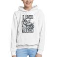 Racoon Reading Spicy Smutty Book Booktok I Read Trashy Books Graphic Youth Hoodie