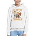 Squirrel Animal Life Is Better With Books And a Graphic Youth Hoodie