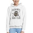 Vintage Salem Book Club Cat Bookish Spooky Halloween Graphic Youth Hoodie