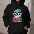 Adorable Book Lover Humming Bird With Reading Glasses Cute Graphic Youth Hoodie