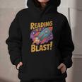 Book Lover Kids And Adults Reading Is a Blast Rocket Ship Graphic Youth Hoodie