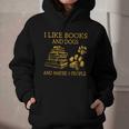 I Like Books And Dogs And Maybe 3 People Book Dog Lovers Men Women Graphic Youth Hoodie
