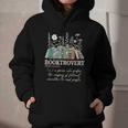 Booktrovert Definition Floral Books Reading Teacher Library Graphic Youth Hoodie