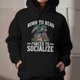 Born To Read Forced To Socialize Dragon Books Reading Graphic Youth Hoodie
