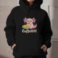 Caffelotl Cute Axolotl Pun Coffee Book Lover Kawaii Humor Graphic Youth Hoodie