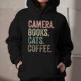 Camera Books Cats And Coffee Lover Photography Men Women Graphic Youth Hoodie