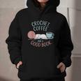 Coffee Crochet Good Book Bookish Yarn Crafter Graphic Youth Hoodie
