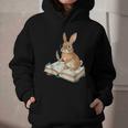 Cute Bunny Reading Book Glasses Bookworm Graphic Youth Hoodie Cute Bunny Reading Book Glasses Bookworm Graphic Youth Hoodie