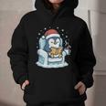 Cute Christmas Penguin Reading Book Cozy Winter Holiday Art Graphic Youth Hoodie Cute Christmas Penguin Reading Book Cozy Winter Holiday Art Graphic Youth Hoodie