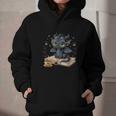 Cute Dragon Books Flower Bookworm Book Lover Graphic Youth Hoodie
