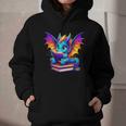 Dragon Reading a Book Bookworm Book Graphic Youth Hoodie
