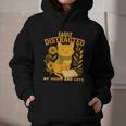 Easily Distracted By Cats And Books Cute Cat Book Lover Graphic Youth Hoodie Easily Distracted By Cats And Books Cute Cat Book Lover Graphic Youth Hoodie