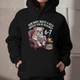 English Bulldog Dog Reading Book 67 Six Seven Meme Graphic Youth Hoodie