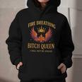 Fire Breathing Bitch Queen I Will Not Be Afraid Fantasy Book Graphic Youth Hoodie