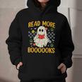 Ghost Reading Books Teacher Student Halloween Read More Book Graphic Youth Hoodie