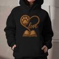 Girl Who Loves Dogs & Books Heart Dog Lover Reader Reeding Graphic Youth Hoodie