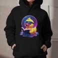 Humor Rubber Duck Reading Book Graphic Youth Hoodie