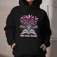 Just a Girl Who Loves Books Reading Book Butterfly Bookworm Graphic Youth Hoodie