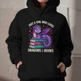 Just a Girl Who Loves Dragons And Books Reading Graphic Youth Hoodie