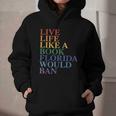 Live Life Like a Book Florida Would Ban LGBTQ Rainbow Flag Graphic Youth Hoodie Live Life Like a Book Florida Would Ban LGBTQ Rainbow Flag Graphic Youth Hoodie