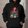 Octopus Reading Books Tea Coffee Graphic Youth Hoodie