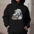Old English Sheepdog Books Reading Dog Breed Graphic Graphic Youth Hoodie