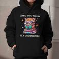 Owl You Need Is A Good Book Cute Love To Read Back 2 School Graphic Youth Hoodie