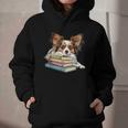 Papillon Books Reading Dog Breed Graphic For Men Women Kids Graphic Youth Hoodie