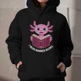 I Read Banned Books Axolotl Reading Graphic Youth Hoodie