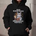 Read Banned Books Drink Coffee Fight Evil Cat Graphic Youth Hoodie Read Banned Books Drink Coffee Fight Evil Cat Graphic Youth Hoodie