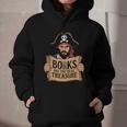 Read Book Reader Library Reading Librarian Pirate Bookworm Graphic Youth Hoodie