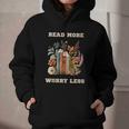 Read More Worry Less Book Lovers Motivational Quote Bookish Graphic Youth Hoodie Read More Worry Less Book Lovers Motivational Quote Bookish Graphic Youth Hoodie