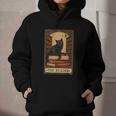 The Reader Cat Book Reading Halloween Tarot Card Graphic Youth Hoodie