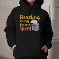 Reading Is My Favorite Sport Book Lovers Graphic Youth Hoodie