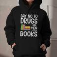 Red Ribbon Week Say No To Drugs Say Yes To Books Drug Free Graphic Youth Hoodie