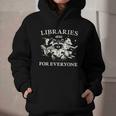 Retro Libraries Are For Everyone Racoon Reading Book Lover Graphic Youth Hoodie Retro Libraries Are For Everyone Racoon Reading Book Lover Graphic Youth Hoodie