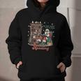 He Sees What You'Ve Been Reading Santa Christmas Bookish Graphic Youth Hoodie He Sees What You'Ve Been Reading Santa Christmas Bookish Graphic Youth Hoodie