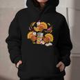 Turkey Reading Books Fall Thanksgiving Teacher Librarian Graphic Youth Hoodie